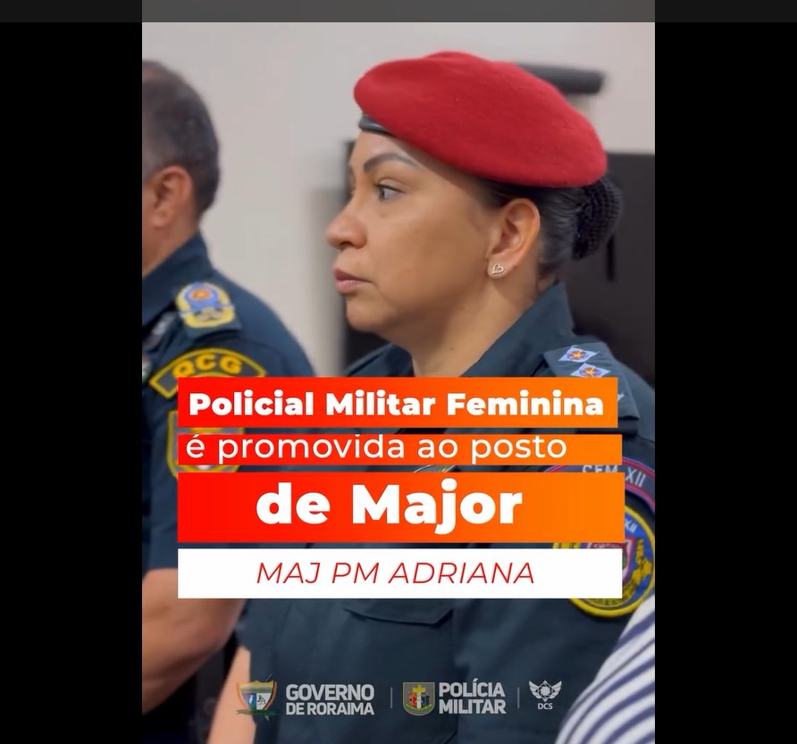 Policial Militar Feminina é promovida ao posto de Major